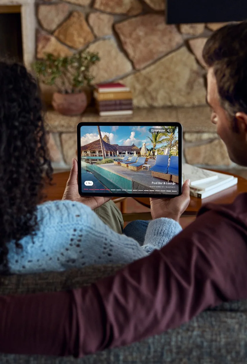interactive-360-tour-on-tablet Bali Scan 360 - Matterport 3 - What is it?